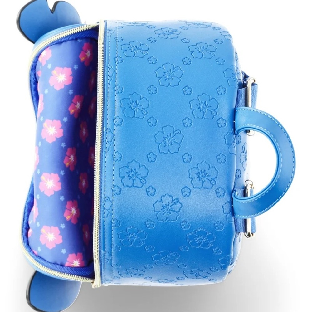 Disney Stitch Floral Blue Backpack - Picture 4 of 5
